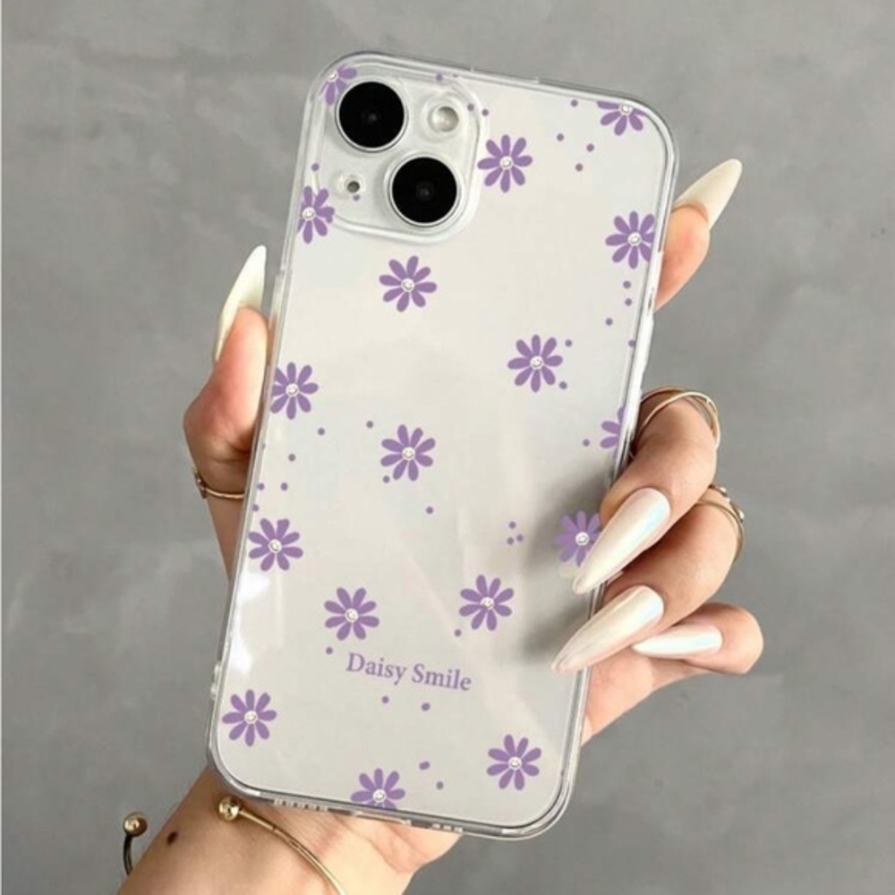 ⚠️Clearance🫧iPhone 14/Pro/Pro Max/Plus Clear Floral Phone Case - Picture 2 of 3